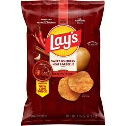Lay's Sweet Southern Heat Barbecue Flavored Potato Chips - 7.75oz