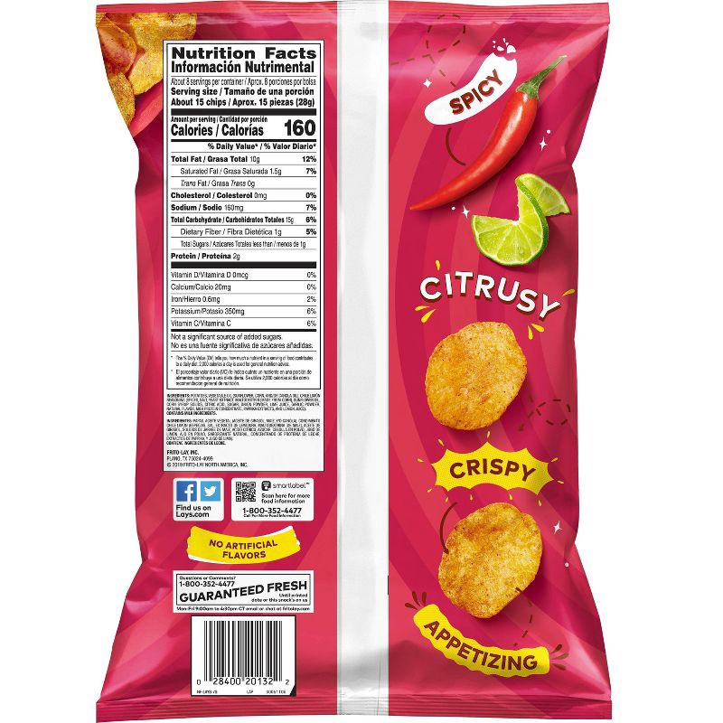 slide 2 of 3, Lay's Chile Limón Flavored Potato Chips - 7.75oz, 7.75 oz