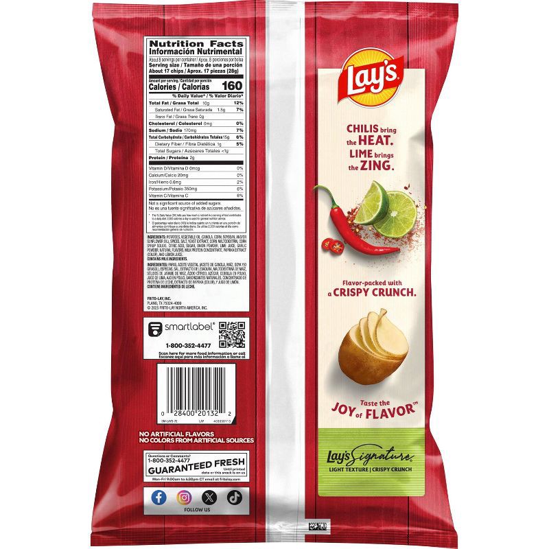 slide 2 of 7, Lay's Chile Limón Flavored Potato Chips - 7.75oz, 7.75 oz