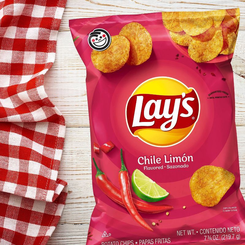 slide 3 of 3, Lay's Chile Limón Flavored Potato Chips - 7.75oz, 7.75 oz