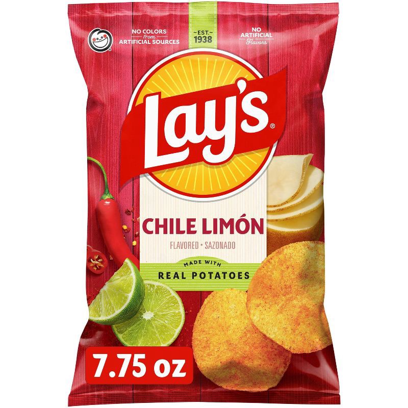 slide 1 of 8, Lay's Chile Limón Flavored Potato Chips - 7.75oz, 7.75 oz