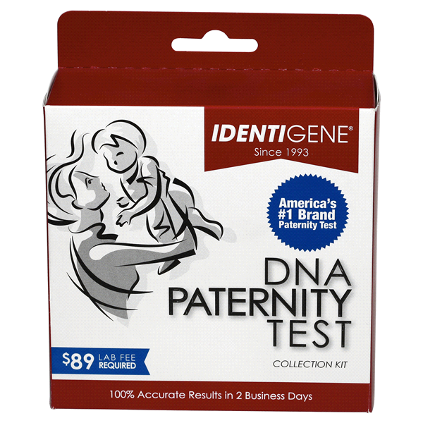slide 1 of 1, Identigene DNA Paternity Test Kit, 1 ct