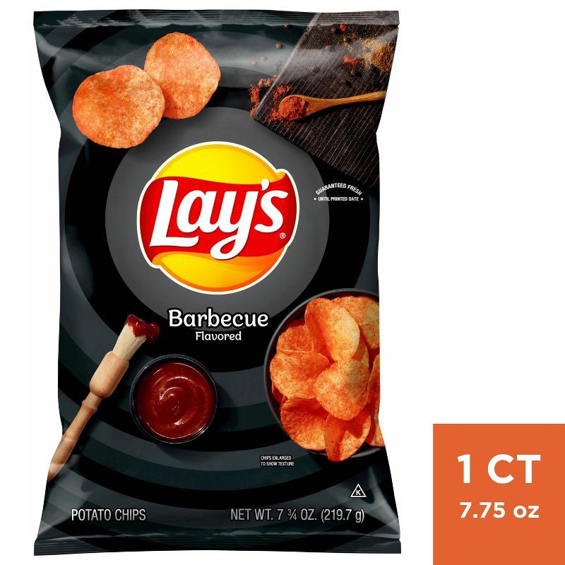 slide 1 of 3, Lay's Barbecue Flavored Potato Chips - 7.75oz, 7.75 oz