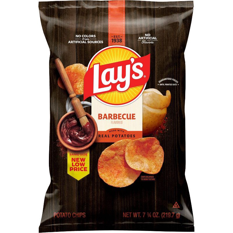 slide 1 of 6, Lay's Barbecue Flavored Potato Chips - 7.75oz, 7.75 oz