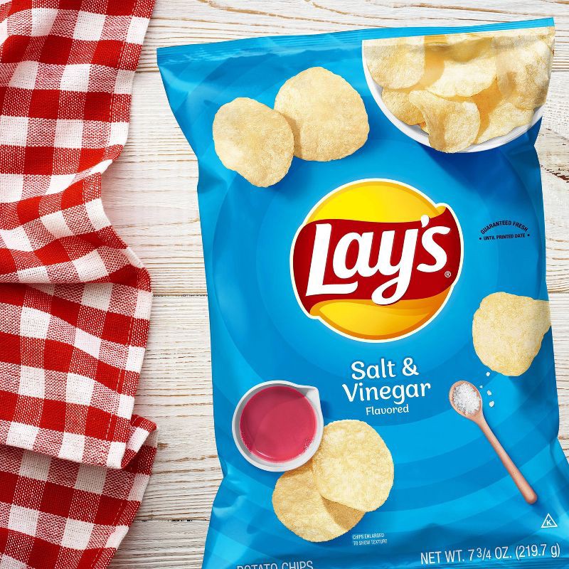 slide 3 of 3, Lay's Salt & Vinegar Flavored Potato Chips - 7.75oz, 7.75 oz