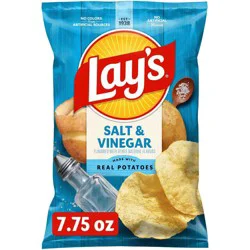 Lay's Salt & Vinegar Flavored Potato Chips - 7.75oz