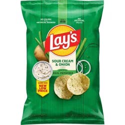 Lay's Sour Cream & Onion Flavored Potato Chips - 7.75oz