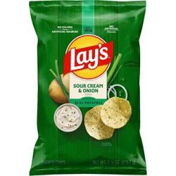 Lay's Sour Cream & Onion Flavored Potato Chips - 7.75oz