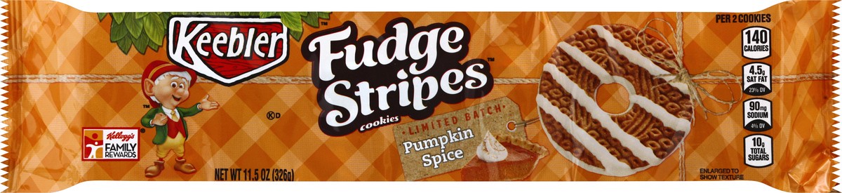 slide 5 of 6, Keebler Fudge Shoppe Cookies Pumpkin Spice, 11.5 oz
