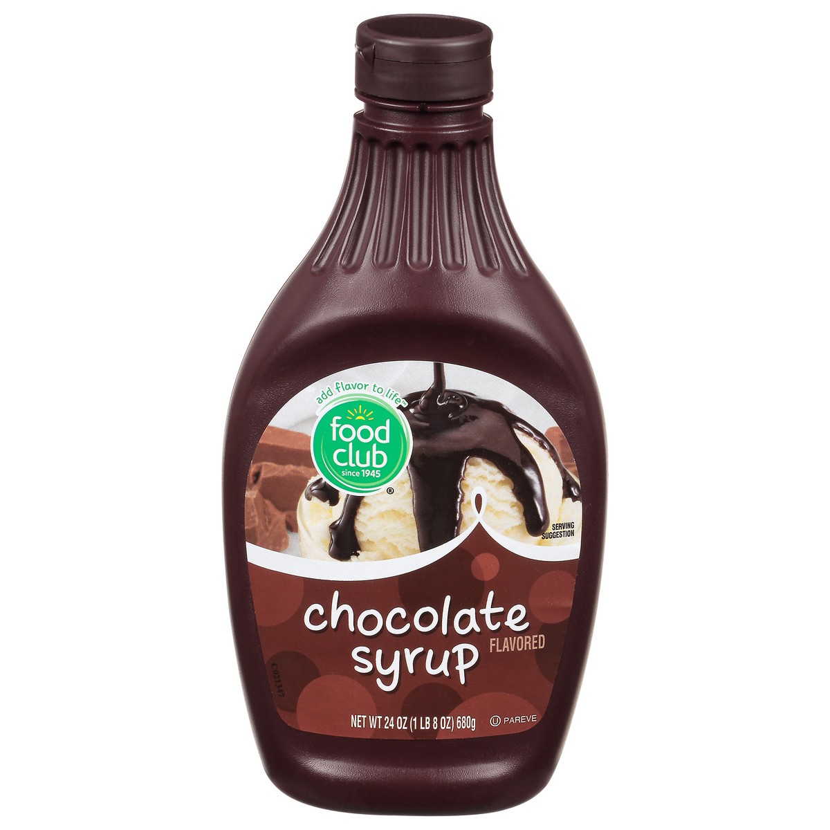 slide 1 of 9, Food Club Chocolate Flavored Syrup, 24 oz