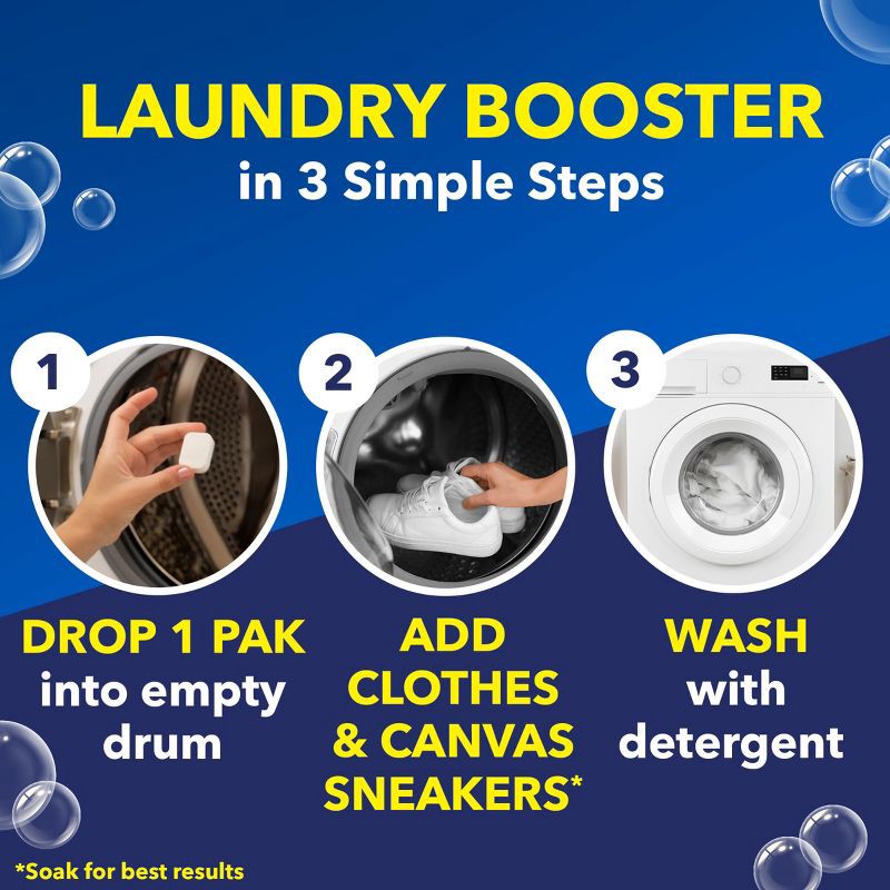 slide 6 of 10, OxiClean White Revive Laundry Whitener + Stain Remover Power Paks - 24ct/21.1oz, 24 ct, 21.1 oz