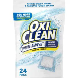 OxiClean White Revive Laundry Whitener + Stain Remover Power Paks - 24ct/21.1oz