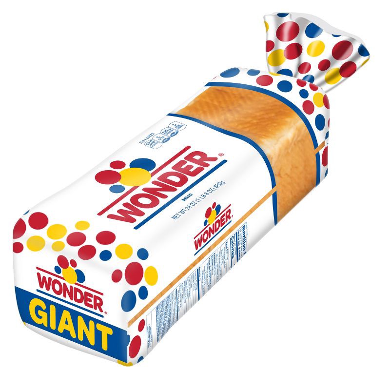 slide 6 of 11, Wonder Classic White bread - 24oz, 24 oz
