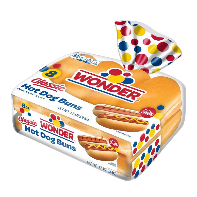 slide 14 of 16, Wonder White Hot Dog Buns - 13oz/8ct, 8 ct; 13 oz