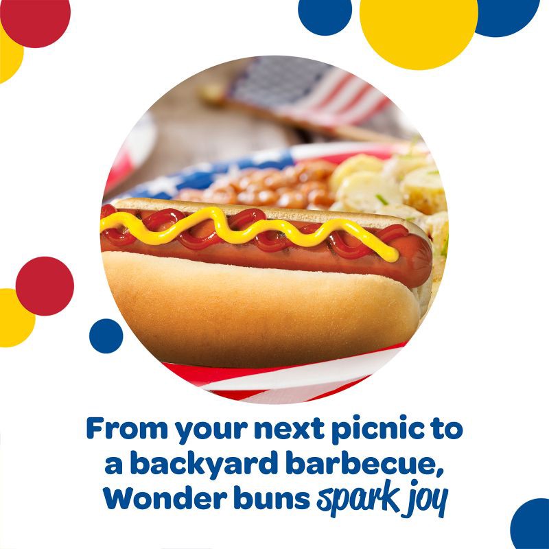 slide 4 of 16, Wonder White Hot Dog Buns - 13oz/8ct, 8 ct; 13 oz