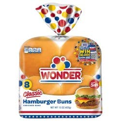 Wonder Classic Extra Soft Hamburger Buns - 15oz/8ct