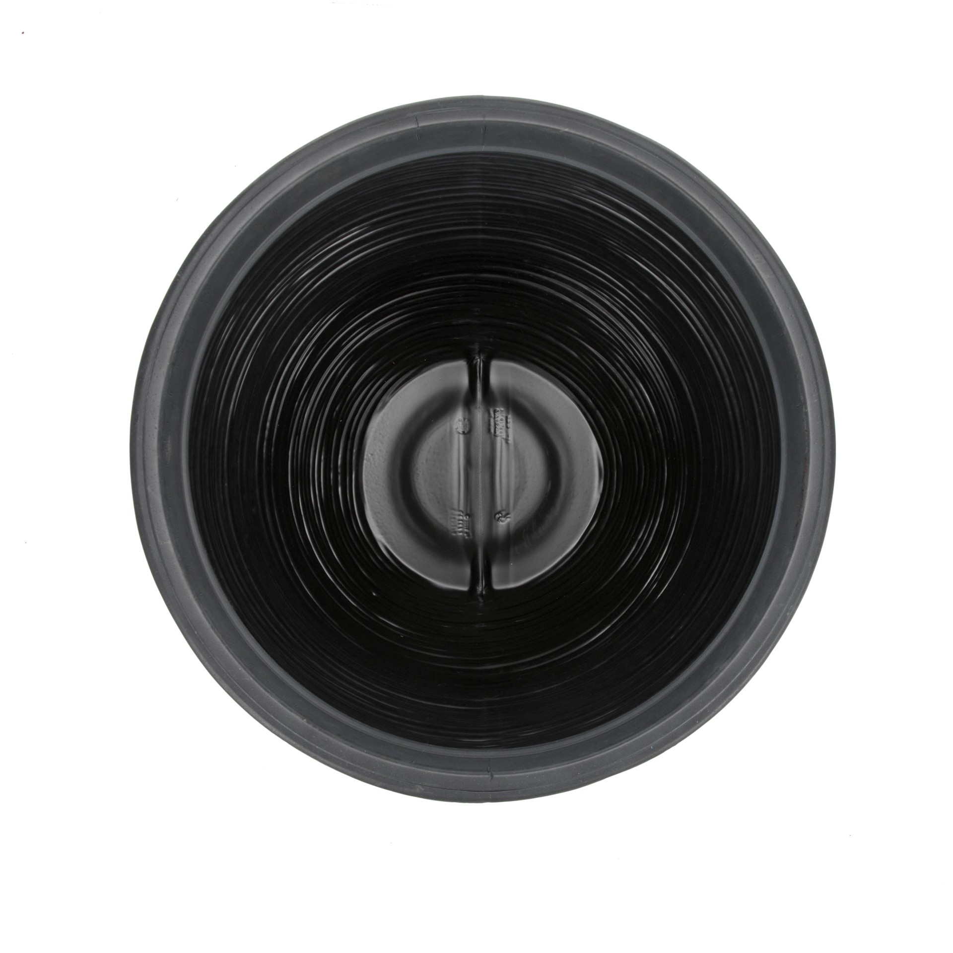 slide 2 of 6, allen + roth Round 19.72-in W x 19.72-in L Black Resin Indoor/Outdoor Planter, 1 ct