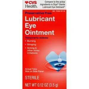 slide 1 of 1, CVS Health Preservative Free Lubricant Eye Ointment, 0.12 Oz, 0.12 oz