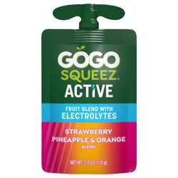 GoGo squeeZ Active Strawberry Pineapple Orange Pouch