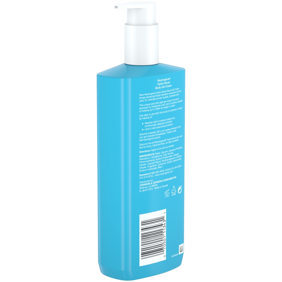 slide 6 of 6, Neutrogena Hydro Boost Hydrating Body Gel Cream with Hyaluronic Acid - 16oz, 16 oz