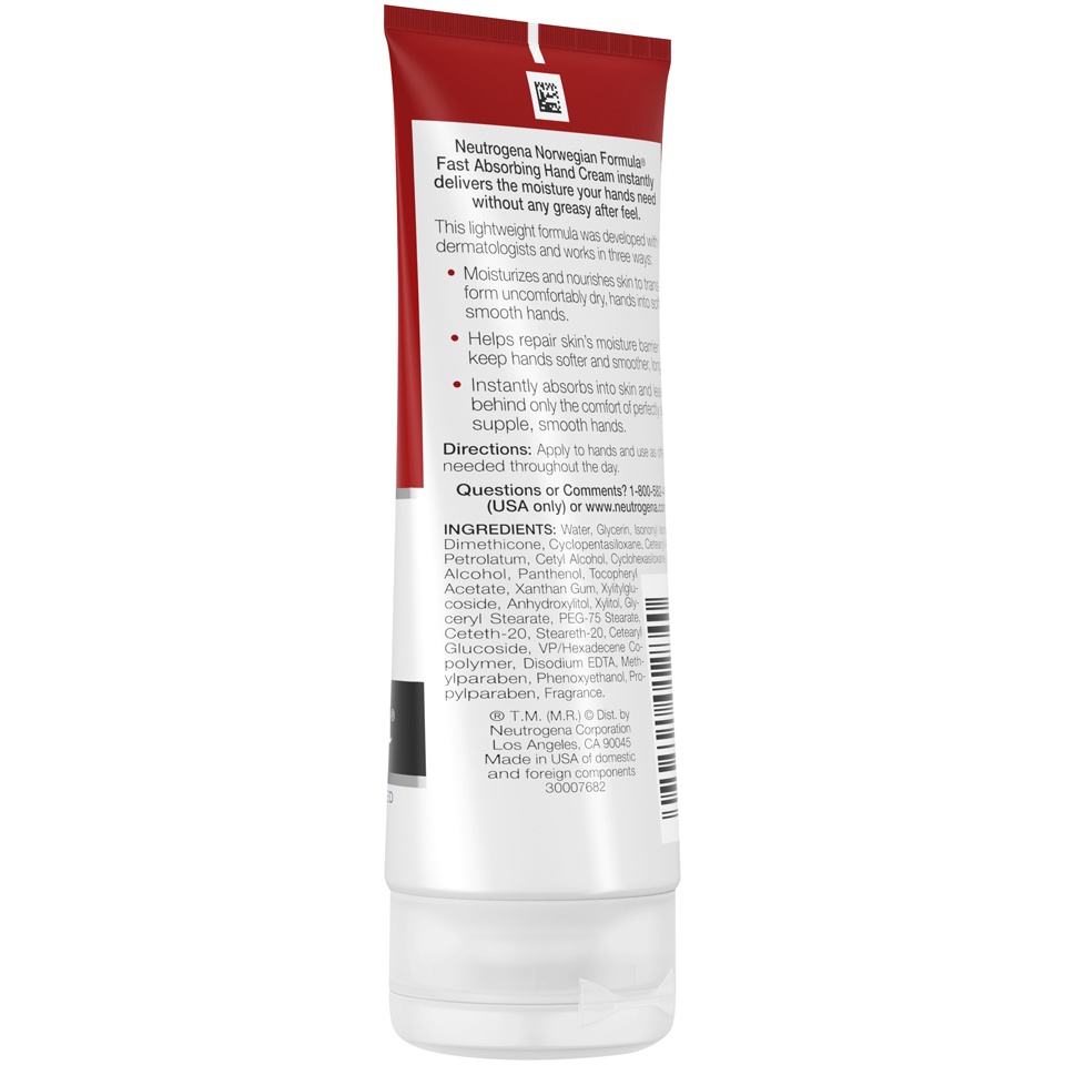 slide 2 of 6, Neutrogena Norwegian Formula Fast Absorbing Hand Cream, 3 oz