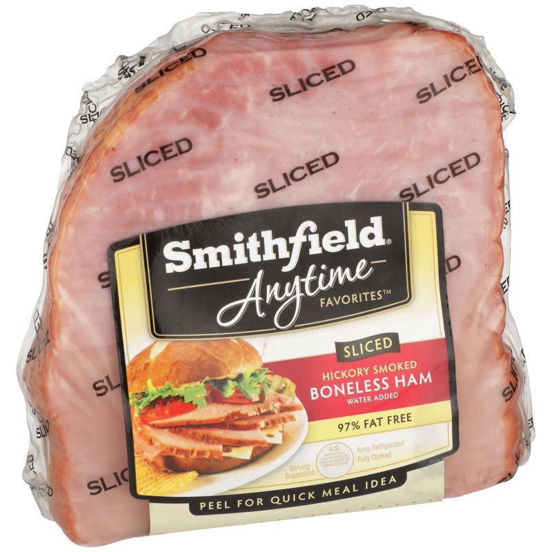 Smithfield Anytime Favorites Sliced Hickory Smoked Boneless Ham 275lbs Per Lb Shipt 2636