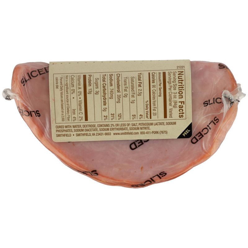 Smithfield Anytime Favorites Sliced Hickory Smoked Boneless Ham 275lbs Per Lb Shipt 5822