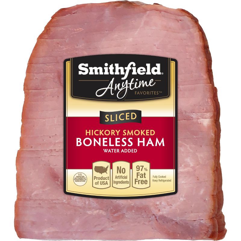 Smithfield Anytime Favorites Sliced Hickory Smoked Boneless Ham 275lbs Per Lb Shipt 7620