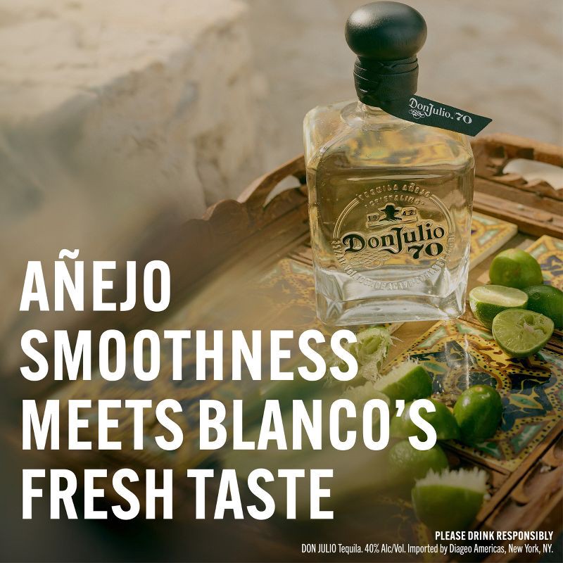 slide 3 of 10, Don Julio 70th Anniversary Claro Anejo Tequila - 750ml Bottle, 750 ml