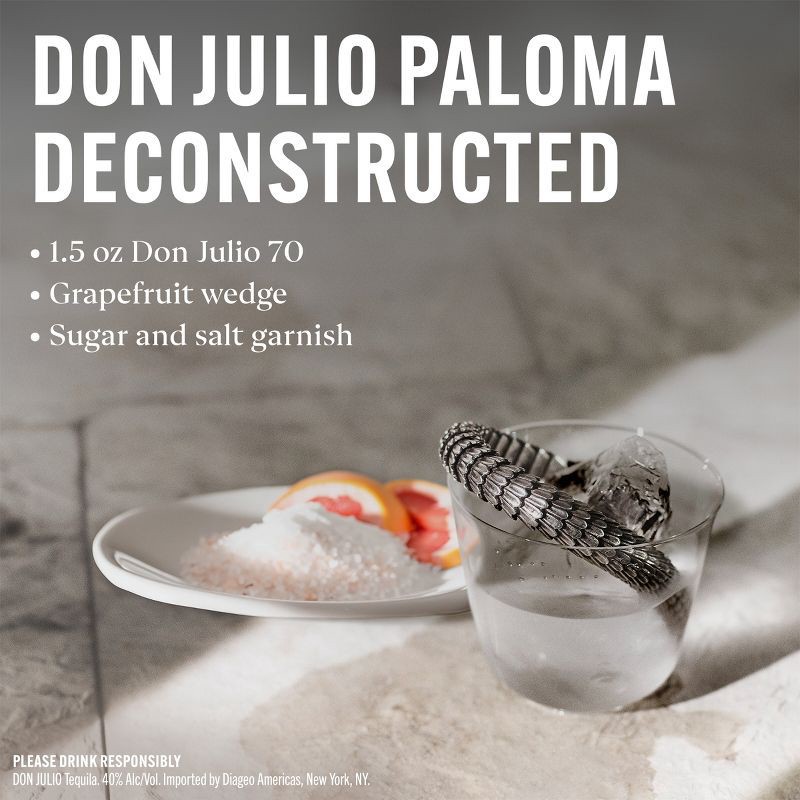 slide 5 of 10, Don Julio 70th Anniversary Claro Anejo Tequila - 750ml Bottle, 750 ml