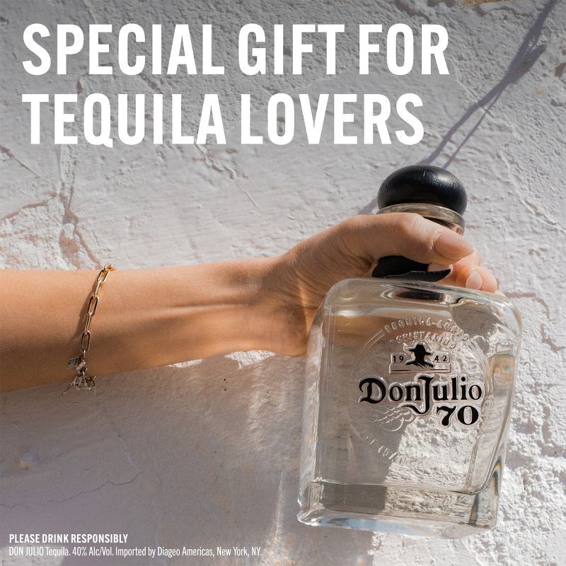 slide 6 of 10, Don Julio 70th Anniversary Claro Anejo Tequila - 750ml Bottle, 750 ml