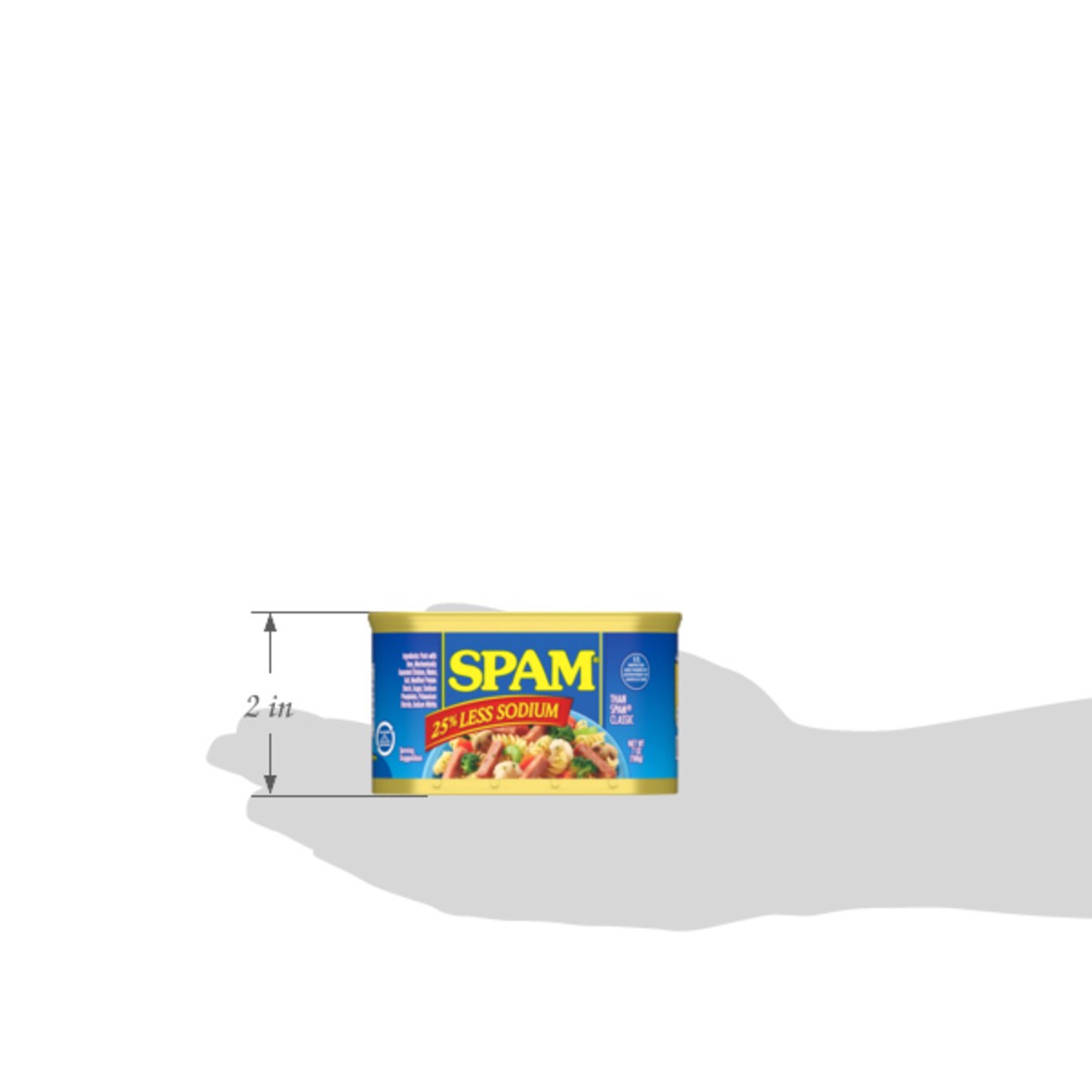 slide 9 of 11, SPAM Less Sodium, 7 oz