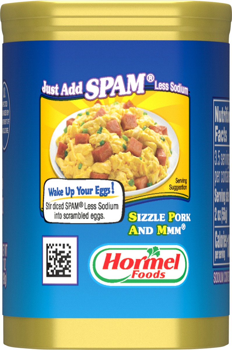slide 5 of 11, SPAM Less Sodium, 7 oz