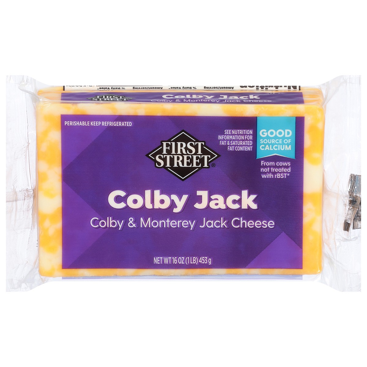 slide 2 of 4, First Street Colby Monterey Jack Cheese, 16 oz