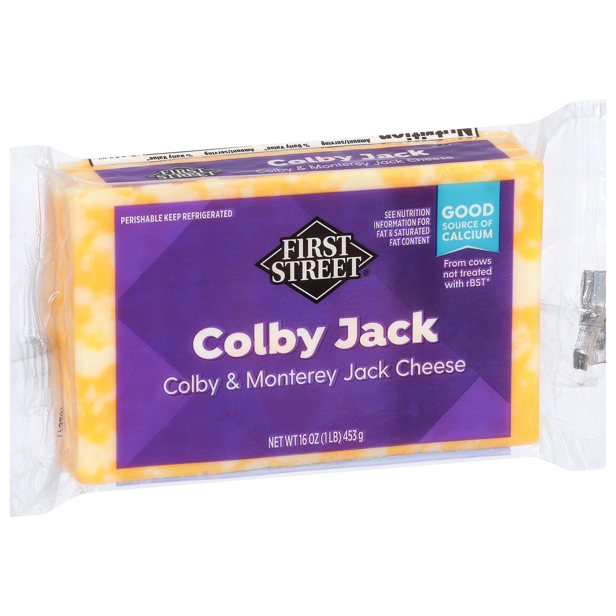 slide 3 of 4, First Street Colby Monterey Jack Cheese, 16 oz