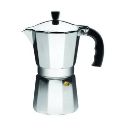 IMUSA 3 Cup Aluminum Stovetop Coffeemaker: Manual Espresso Maker, Gray, No Filter Needed, Hand Wash, 8 oz Capacity