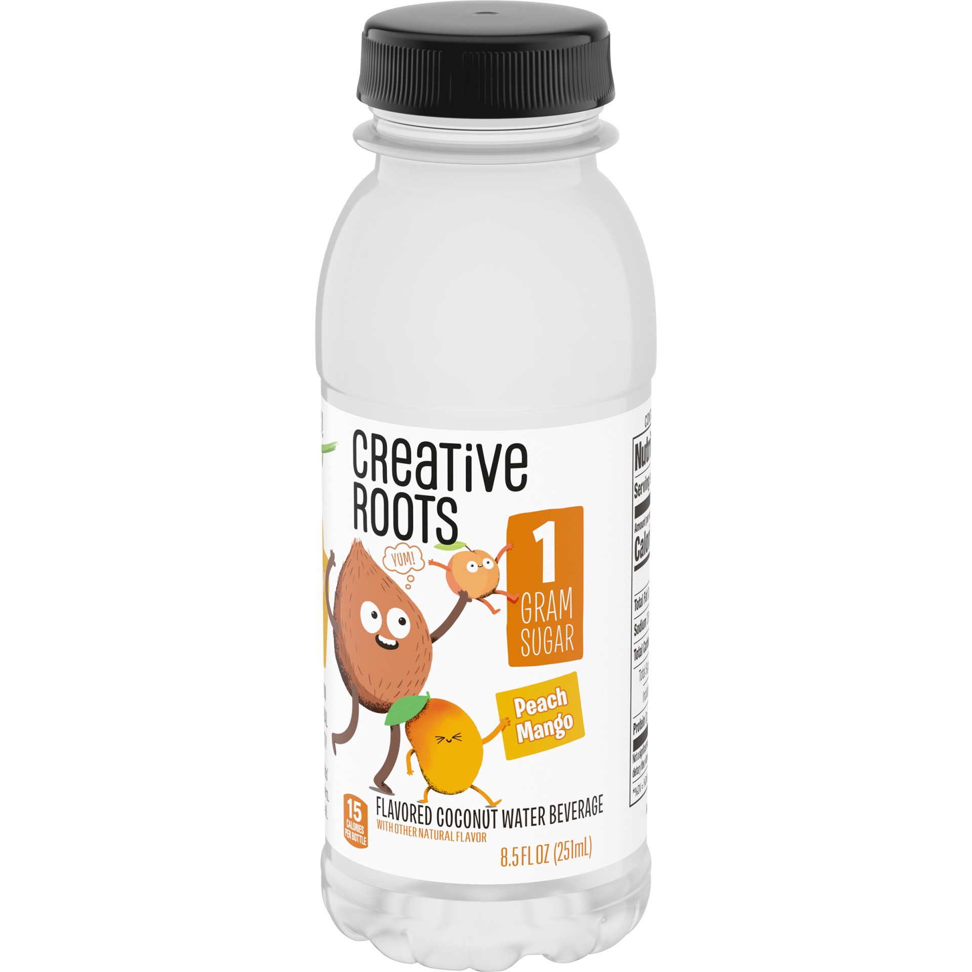 slide 8 of 13, Creative Roots Peach Mango Naturally Flavored Coconut Water Beverage, 8.5 fl oz Bottle, 8.50 fl oz