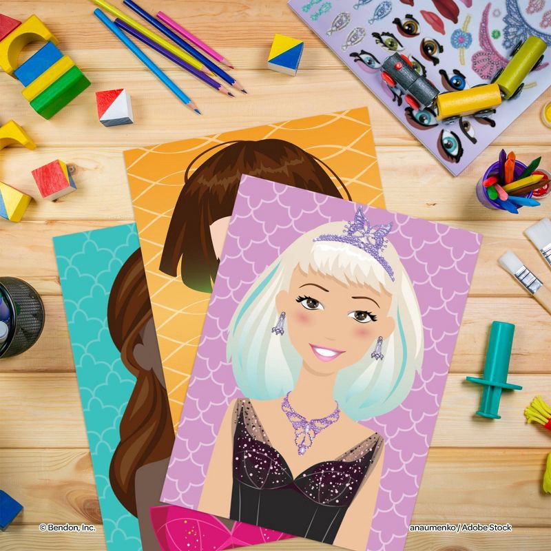 slide 7 of 8, Bendon Pretty Princess Sticker Create A Face, 1 ct