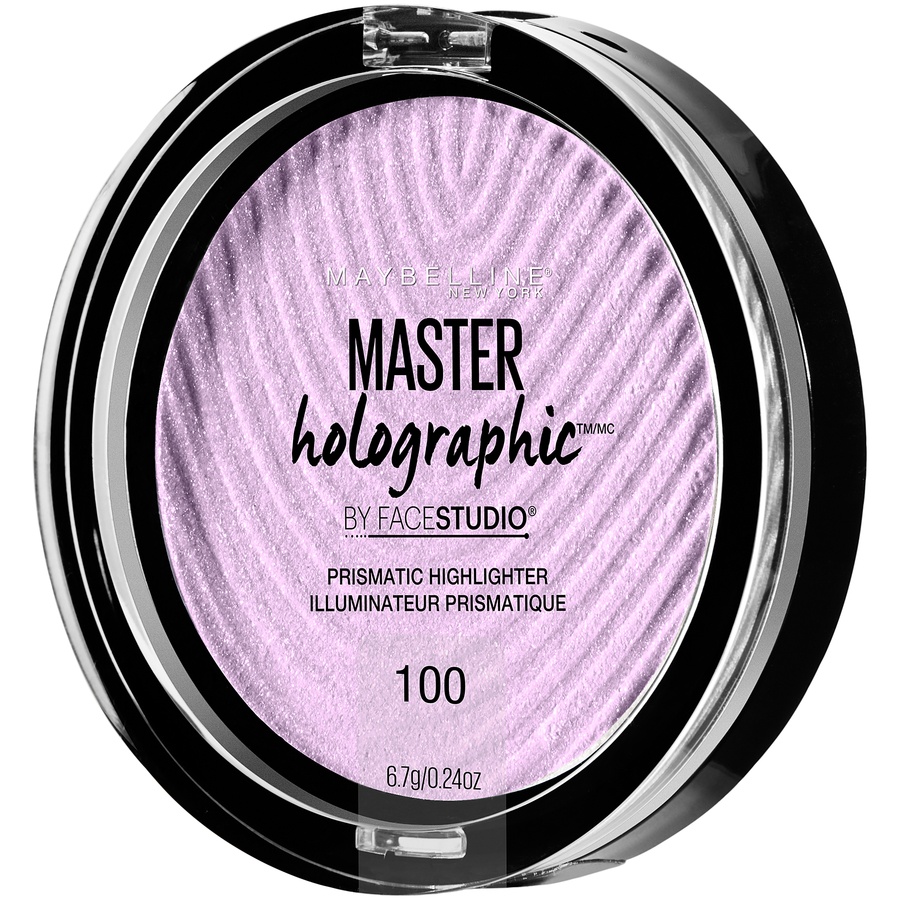 slide 2 of 2, Maybelline Facestudio Master Holographic Prismatic Highlighter 100 Purple, 0.24 oz