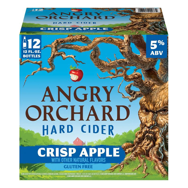 slide 4 of 8, Angry Orchard Crisp Apple Hard Cider - 12pk/12 fl oz Bottles, 12 ct; 12 fl oz