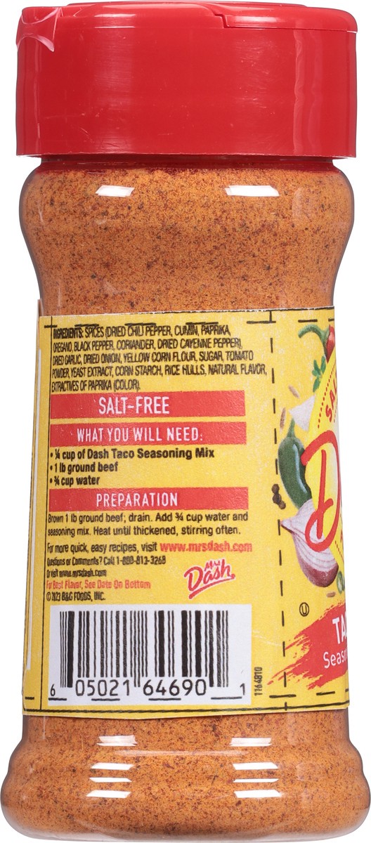 slide 5 of 9, Dash Salt-Free Taco Seasoning Mix 2.5 oz, 2.5 oz