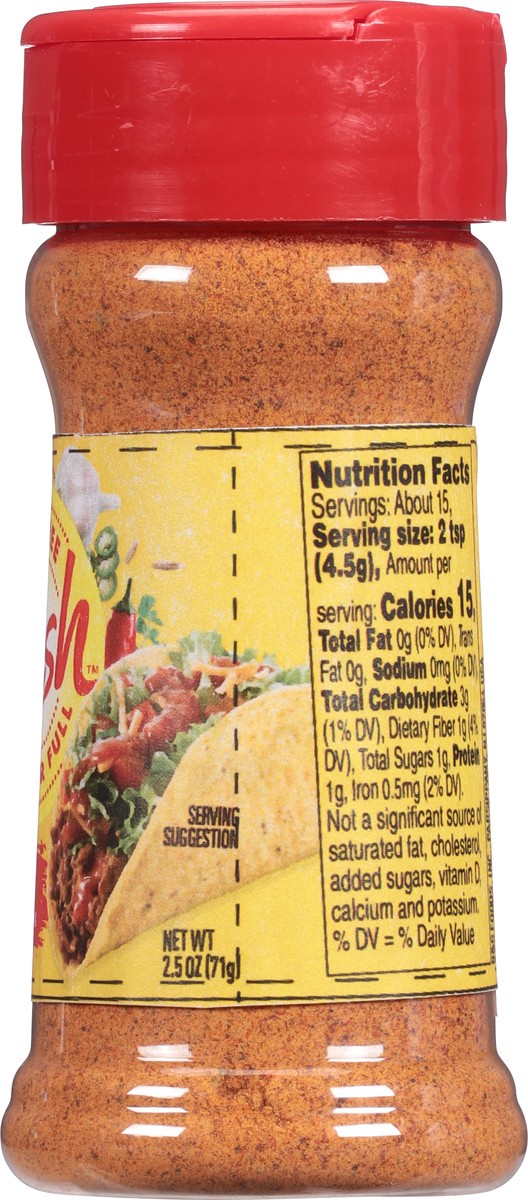 slide 8 of 9, Dash Salt-Free Taco Seasoning Mix 2.5 oz, 2.5 oz