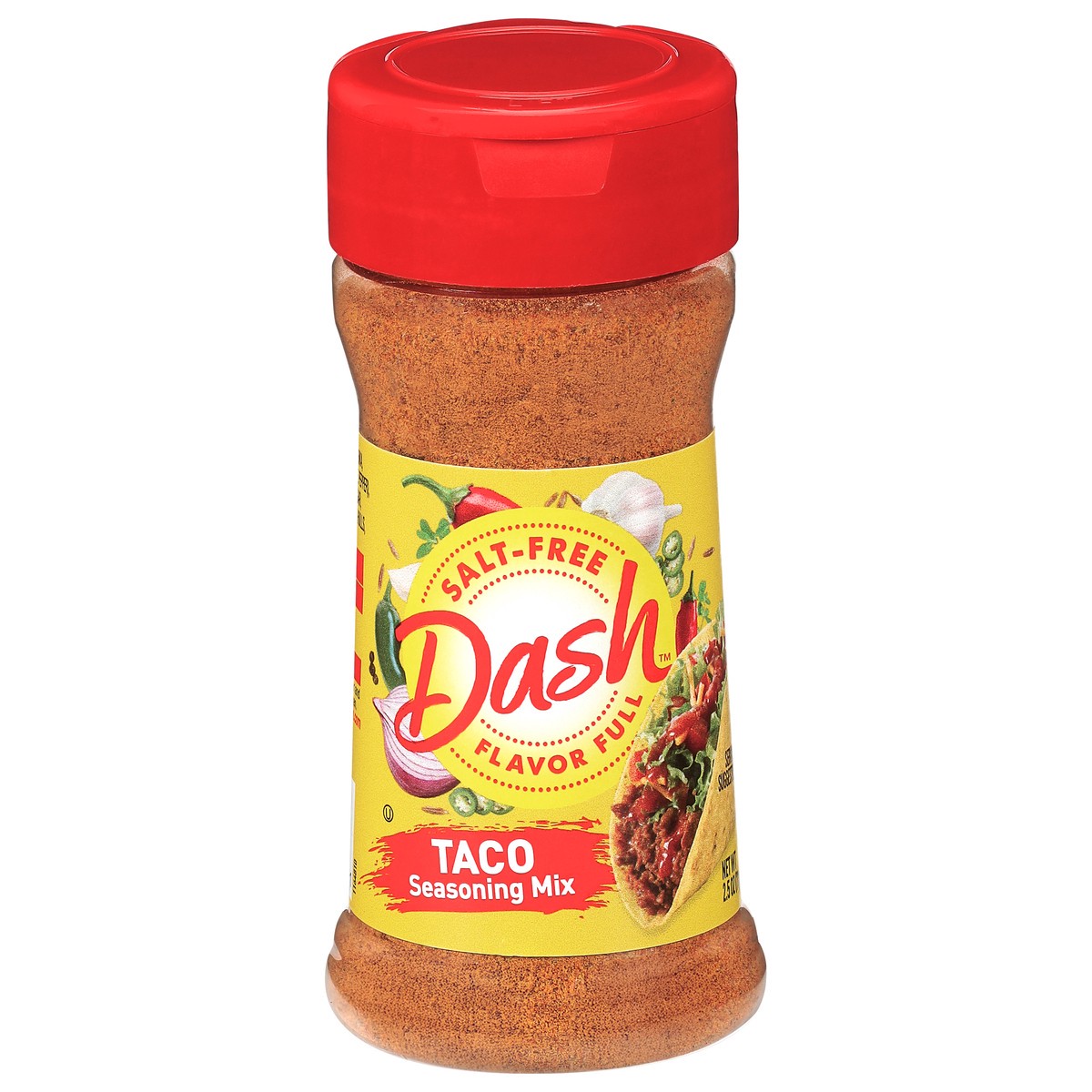 slide 1 of 9, Dash Salt-Free Taco Seasoning Mix 2.5 oz, 2.5 oz