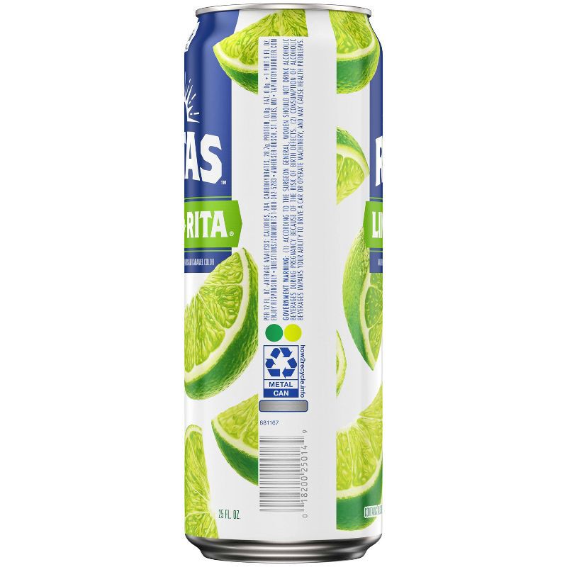 slide 10 of 11, Ritas Lime-A-Rita Sparkling Margarita - 25 fl oz Can, 25 fl oz
