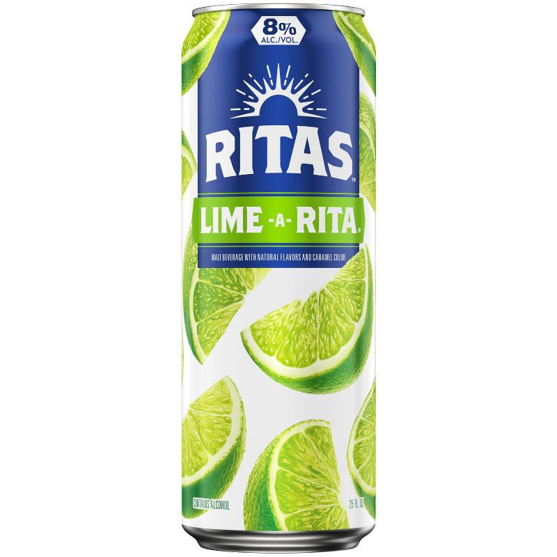 slide 6 of 11, Ritas Lime-A-Rita Sparkling Margarita - 25 fl oz Can, 25 fl oz