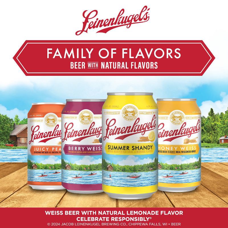 slide 6 of 10, Leinenkugel's Summer Shandy Beer - 12pk/144 fl oz Cans, 12 ct; 144 fl oz