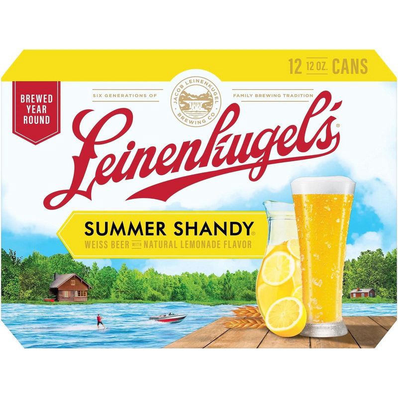 slide 7 of 10, Leinenkugel's Summer Shandy Beer - 12pk/144 fl oz Cans, 12 ct; 144 fl oz