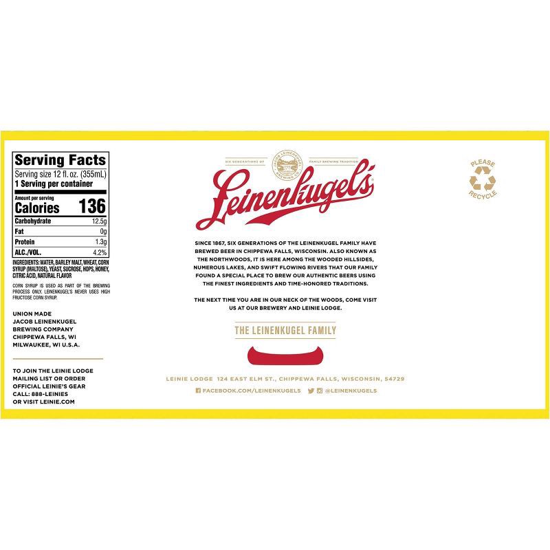 slide 10 of 10, Leinenkugel's Summer Shady Seasonal Beer - 12pk/144 fl oz Cans, 12 ct; 144 fl oz