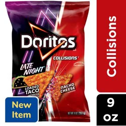 Doritos Tortilla Chips Taco & Nacho Cheese 9 Oz