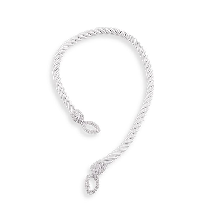 slide 1 of 1, Angelina Tie Back - White, 1 ct